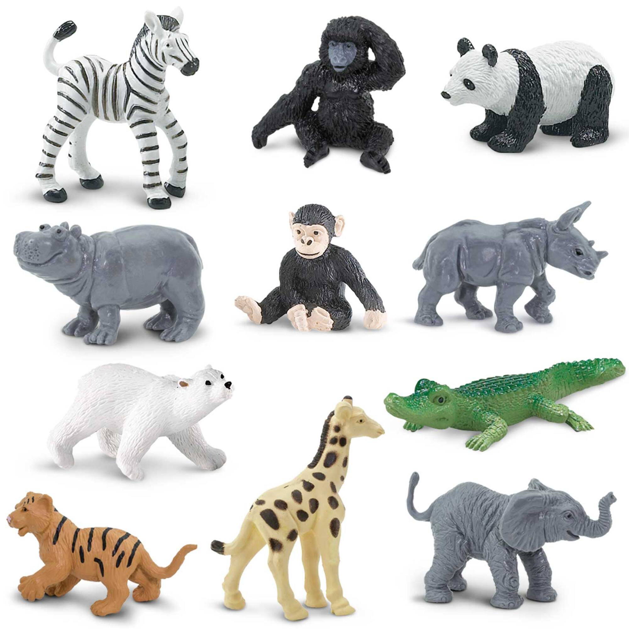 12 Pack: Safari Ltd® TOOBS® Zoo Babies Set